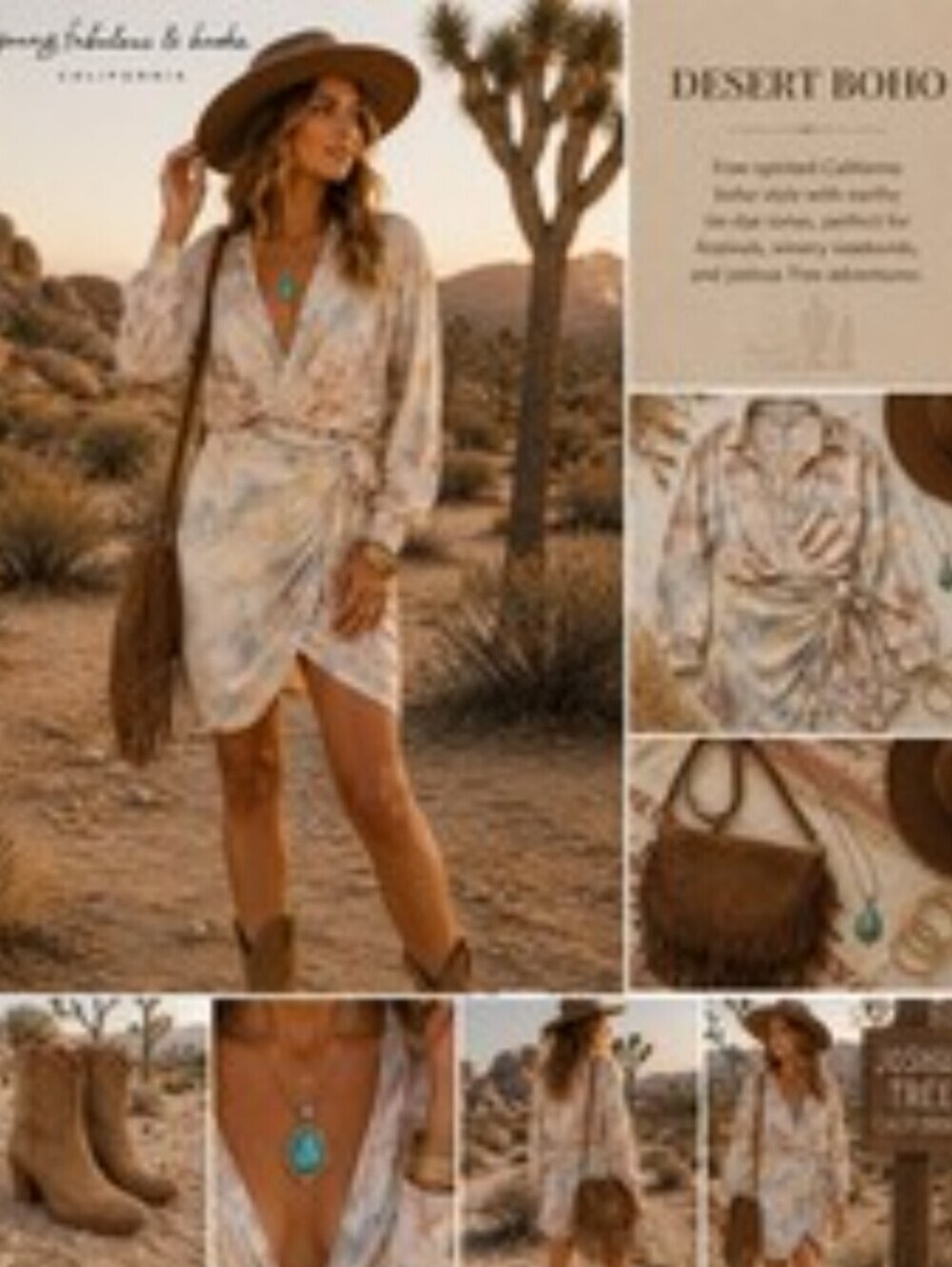 Young Fabulous & Broke White/Pastel Watercolor Tie Dye Wrap Dress Size L